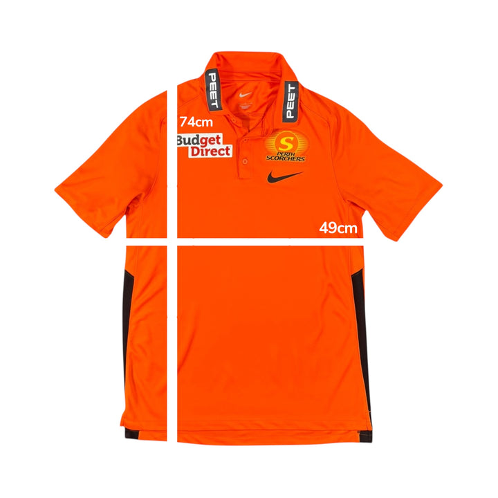 Perth Scorchers Nike Polo Player Issue Shirt - 9/10 - (M)