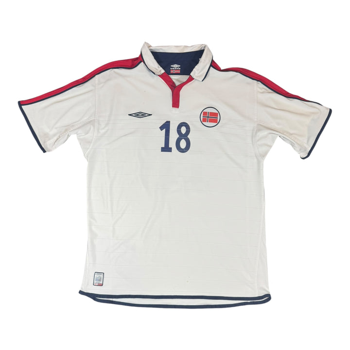 2002-04 Norway Away Shirt Player Authentic #18 - 8/10 - (XL)
