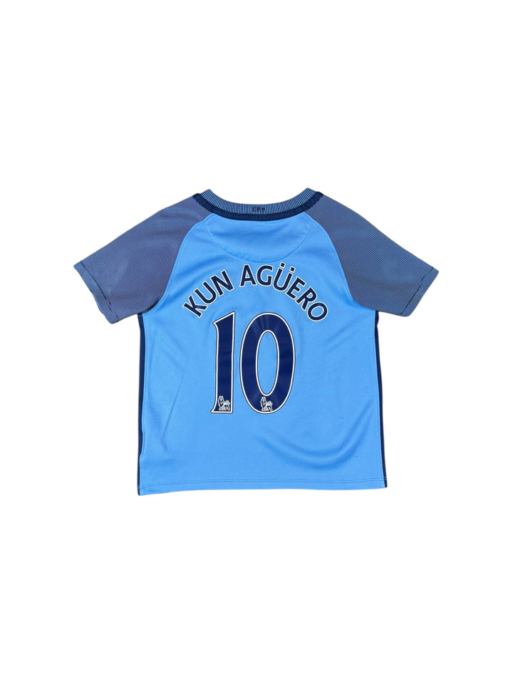 2016/17 Manchester City Nike Home Shirt #10 KUN AGUERO - 8/10 - (5-6 Years)