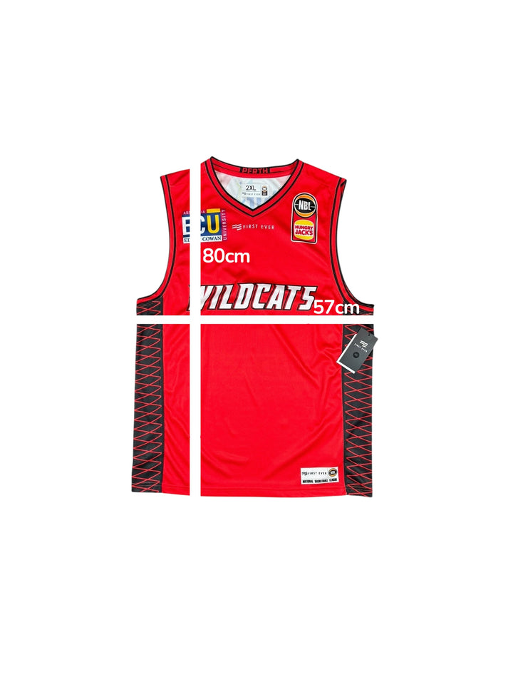 2018-19 Perth Wildcats Home Basketball Jersey Brand New (2XL)