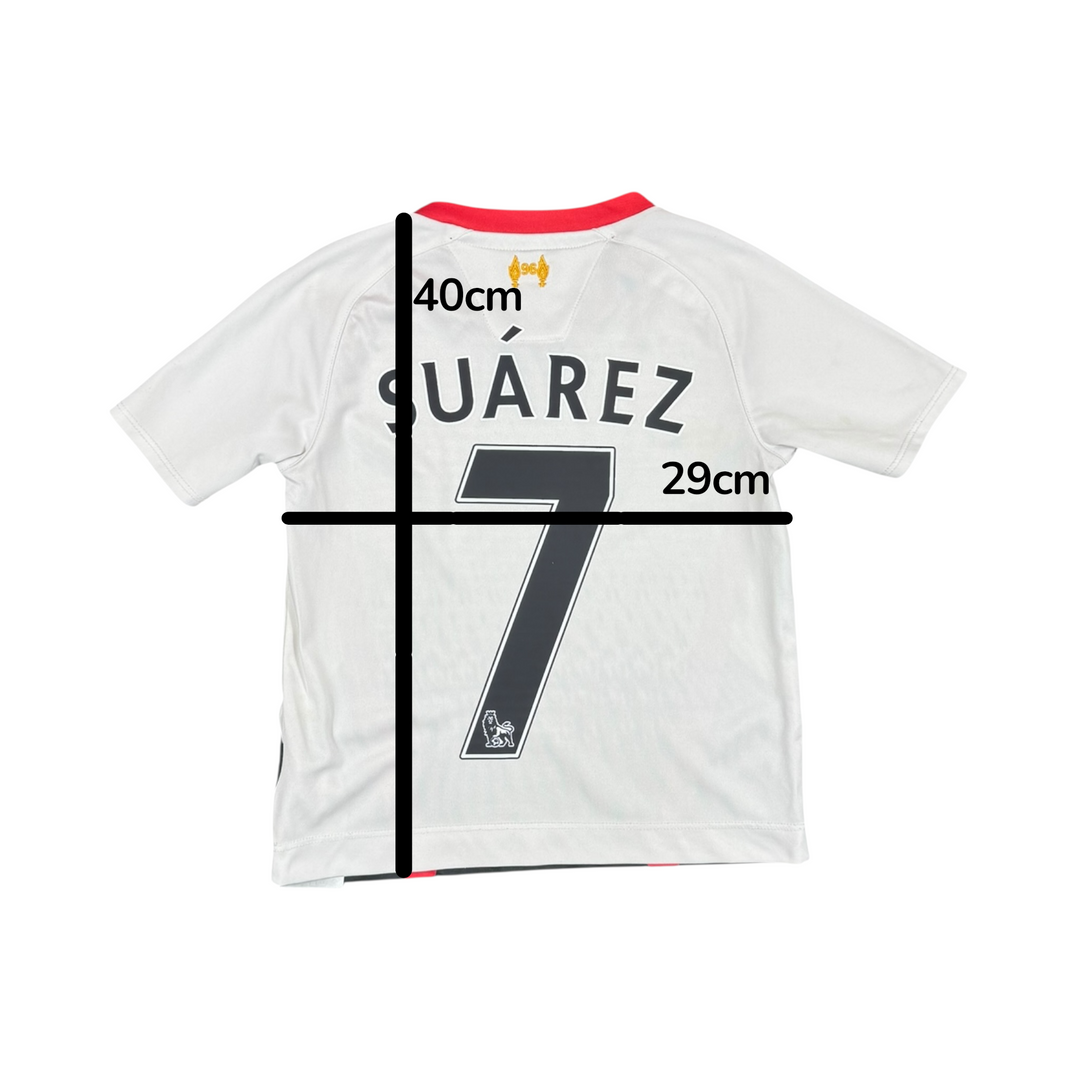 2013-14 Liverpool Away Shirt #7 SUAREZ - 9/10 - (2-3 Years)