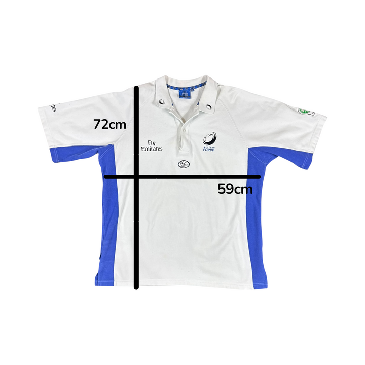 Western Force ISC Rugby Training Polo Shirt - 8/10 - (2XL)