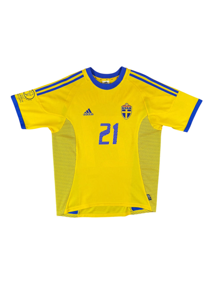 2002/03 Sweden Adidas Football Shirt #21 Ibrahimovic - 8/10 - (M)