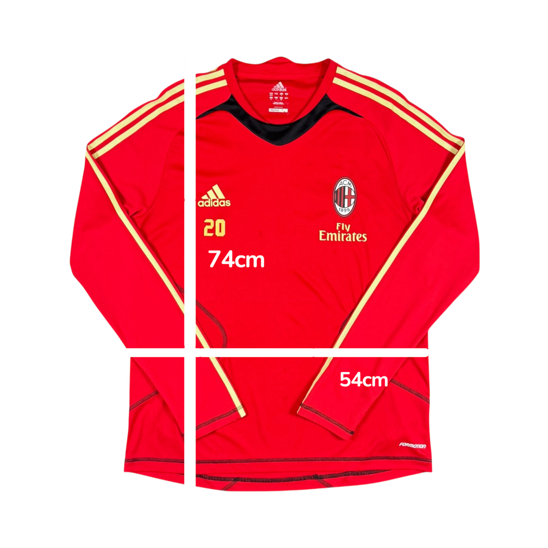 2010-11 AC Milan Adidas L/S Training Shirt Player Issue - 10/10 - (XL)