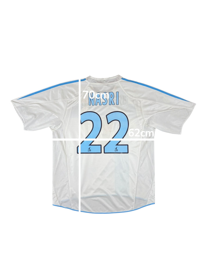 2004/05 Marseille Adidas Home Shirt #22 NASRI - 6/10 - (XL)