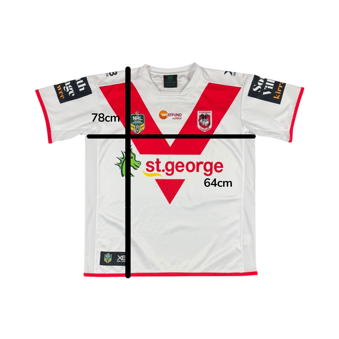 2018 ST George Illawarra Dragons Rugby NRL Shirt - 8/10 - (3XL)