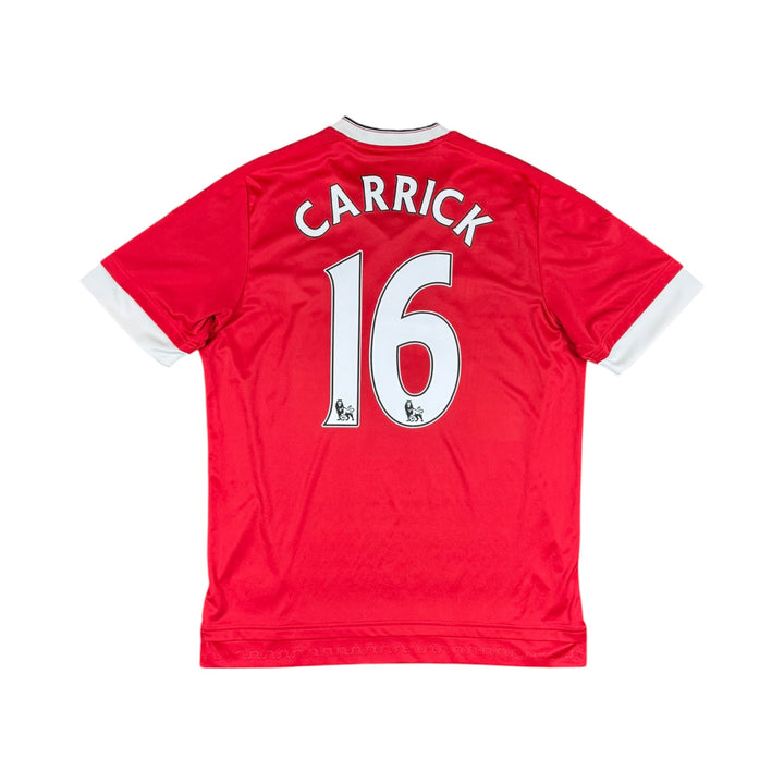 2015-16 Manchester United Adidas Home Shirt Carrick #16 - 8/10 - (L)