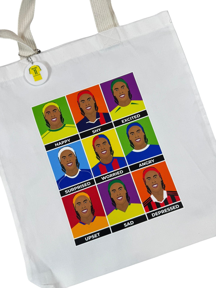 The “Ronaldinho Expressions” Tote Bag White