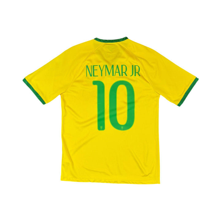 2014-15 Brazil Nike Home Shirt NEYMAR JR #10 - 8/10 - (M)