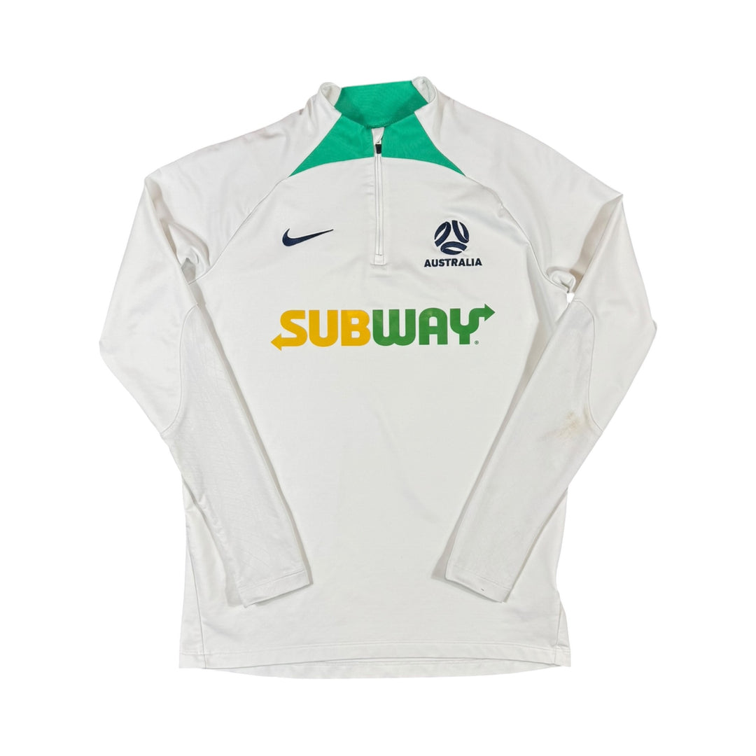 2023-24 Australia Nike 1/4 Zip Training Shirt Player Issue #17 - 8/10 - (M)