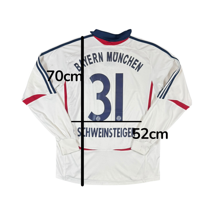 2006-07 Bayern Munich Away L/S Shirt SCHWEINSTEIGER #31 - 7/10 - (L)