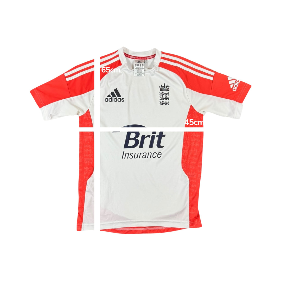 2011-12 England Cricket Adidas ODI Training Shirt - 9/10 - (S)