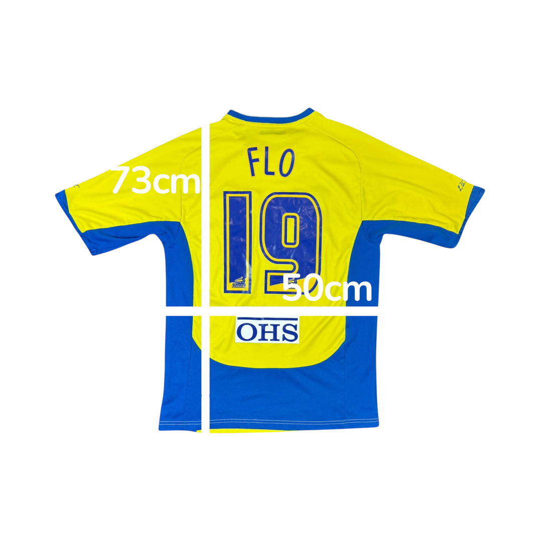 2007-08 Leeds United Admiral Home Shirt FLO #19 - 8/10 - (M)