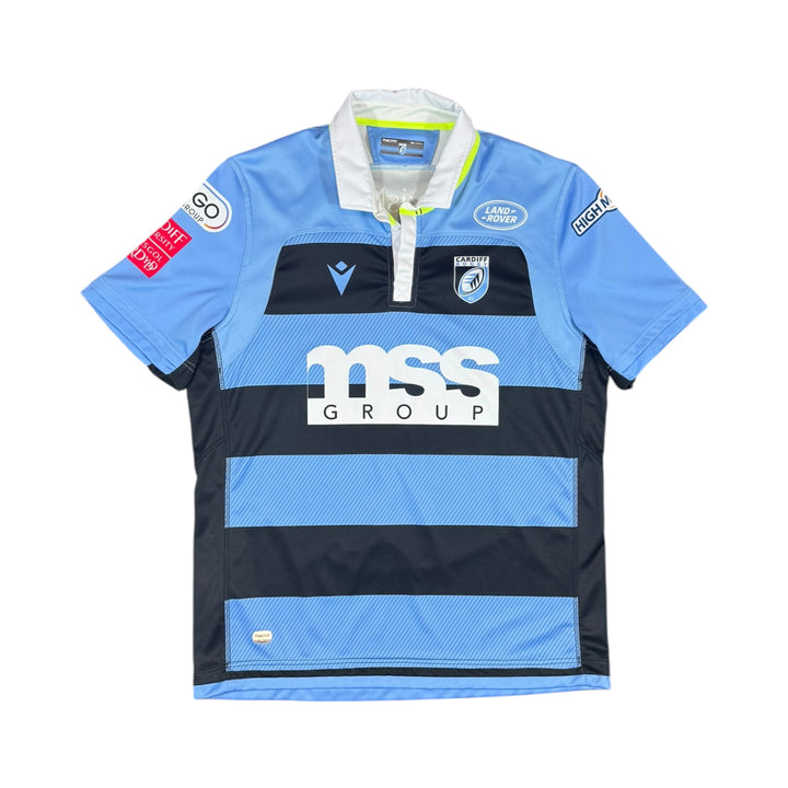 2021-22 Cardiff Blues Macron Home Rugby Shirt - 9/10 - (2XL)