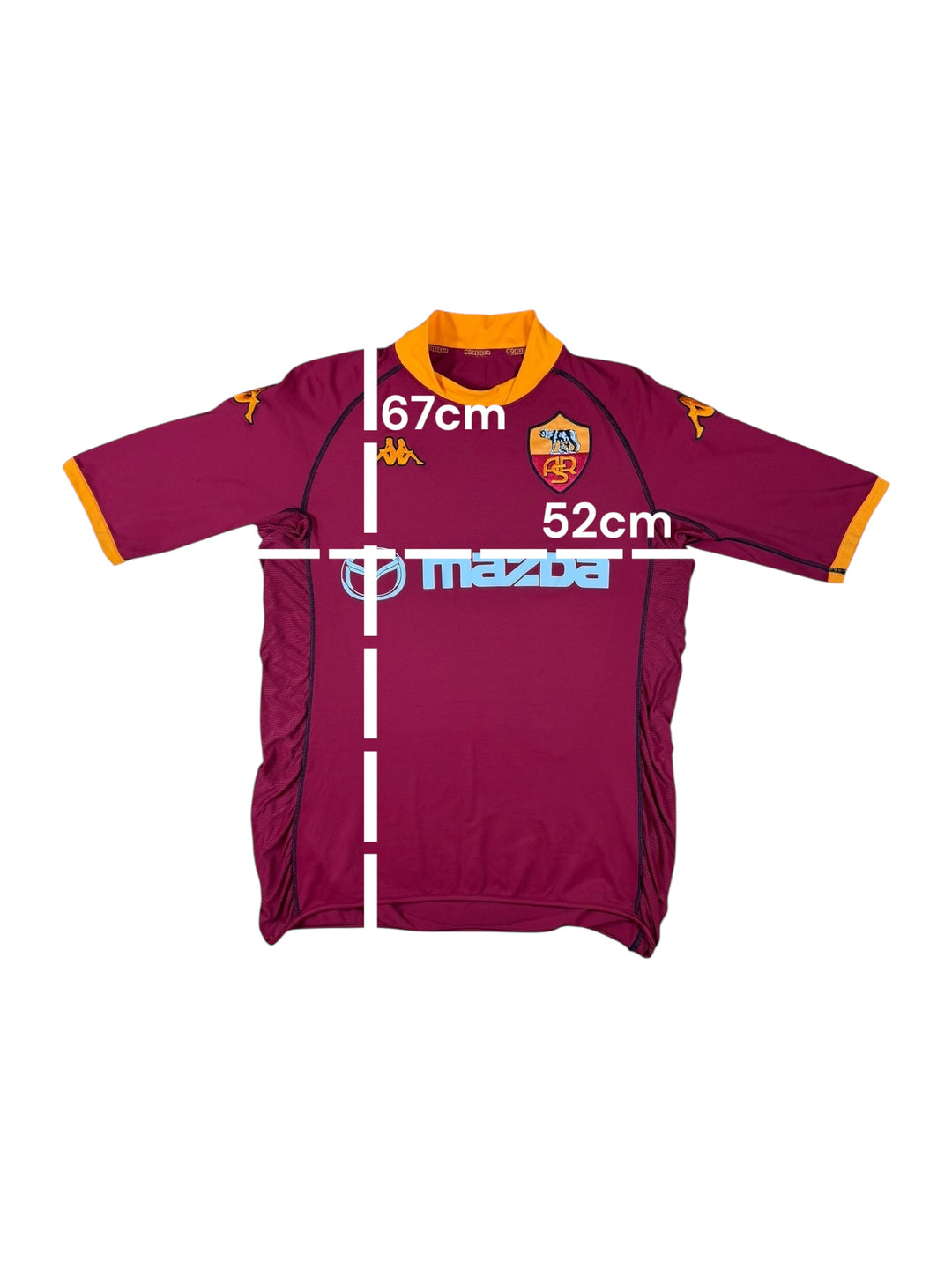 2002 Roma Kappa Home Football Shirt - 9/10 - (2XL)