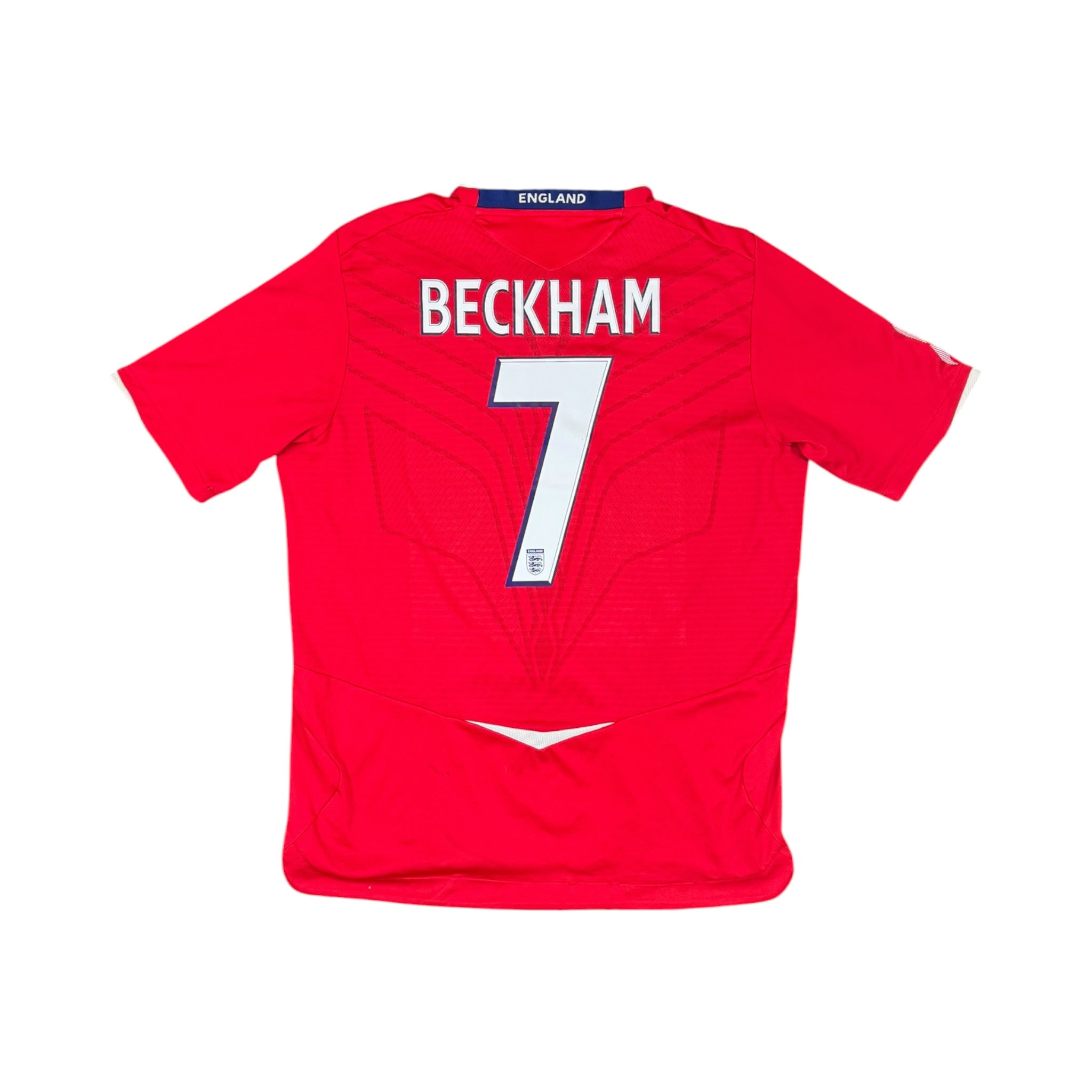 2008-10 England Umbro Away Shirt BECKHAM #7 - 7/10 - (L) – First