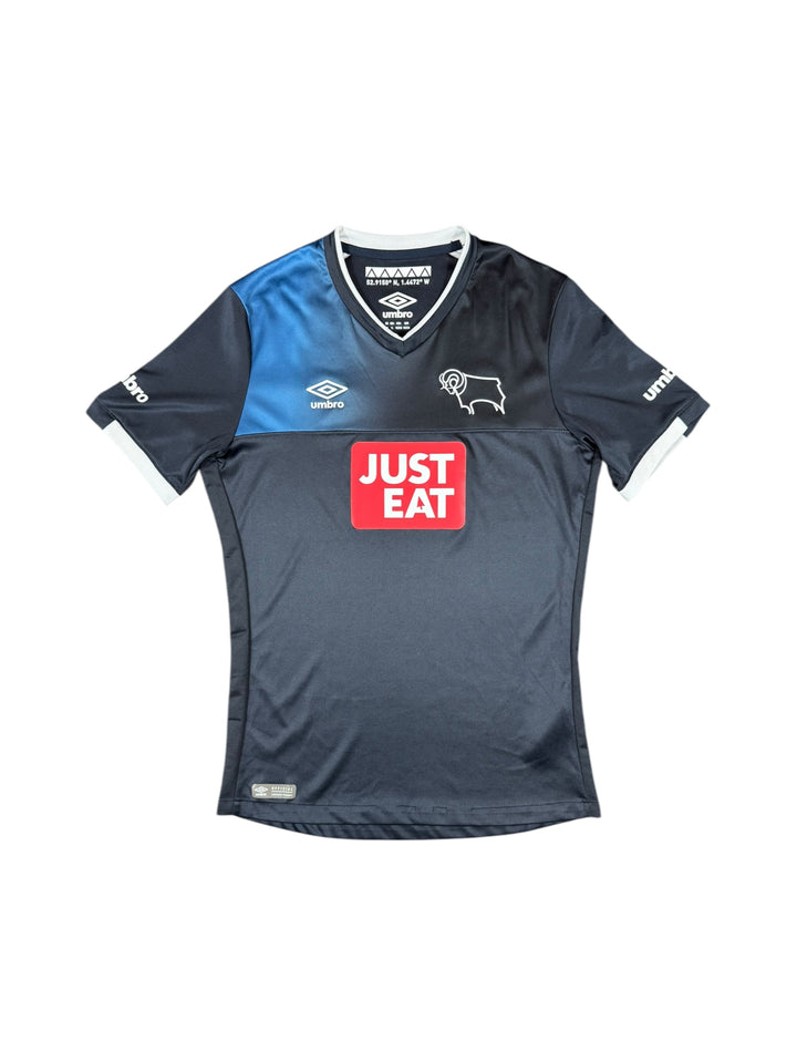 2016/17 Derby County Away Shirt - 9/10 - (13-14 Years)