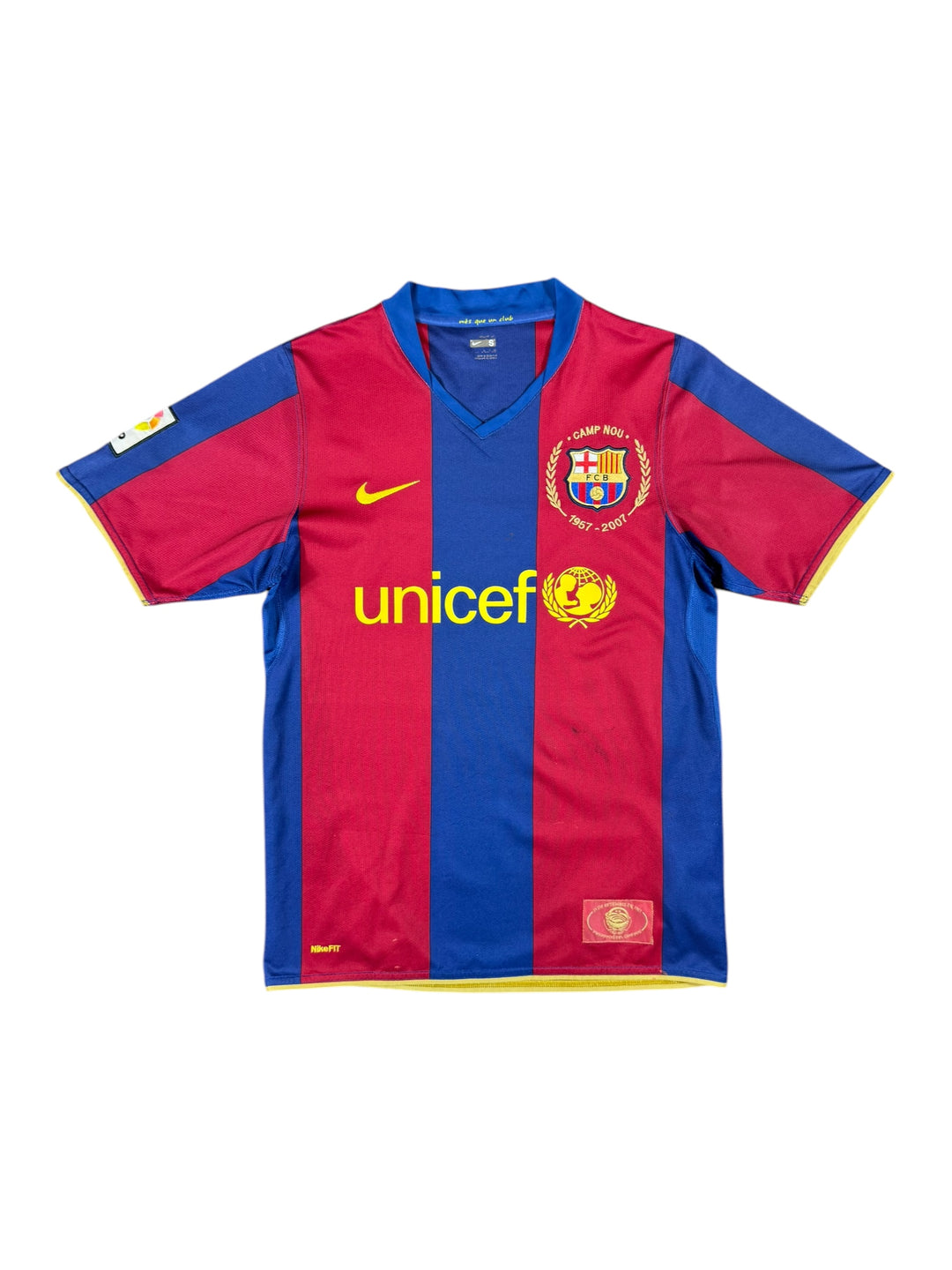 2007/08 Barcelona Nike Football Shirt #19 Messi - 8/10 - (S)