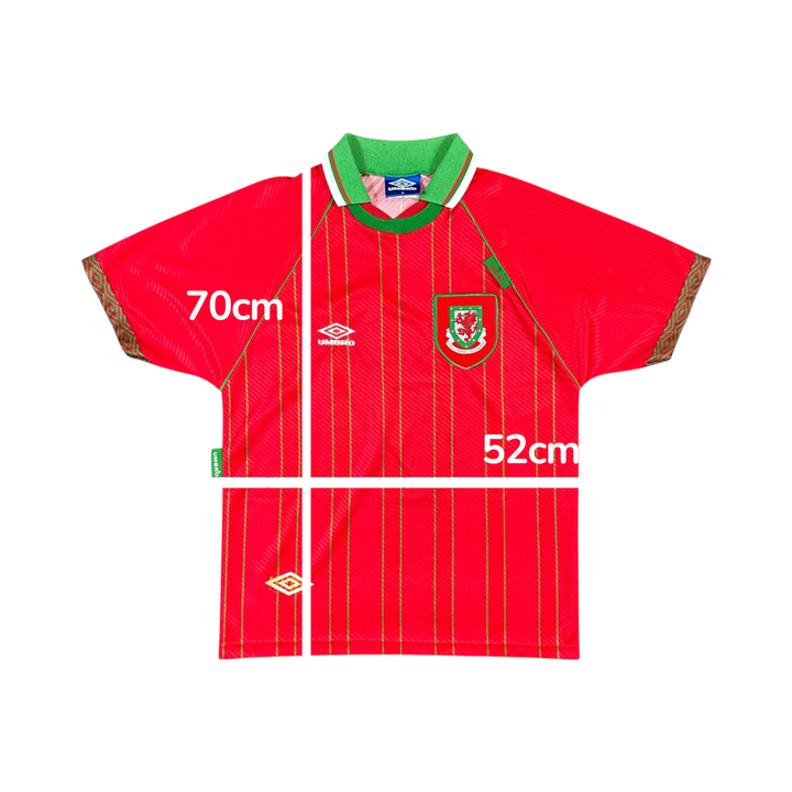 1994-96 Wales Umbro Home Shirt - 10/10 - (M)