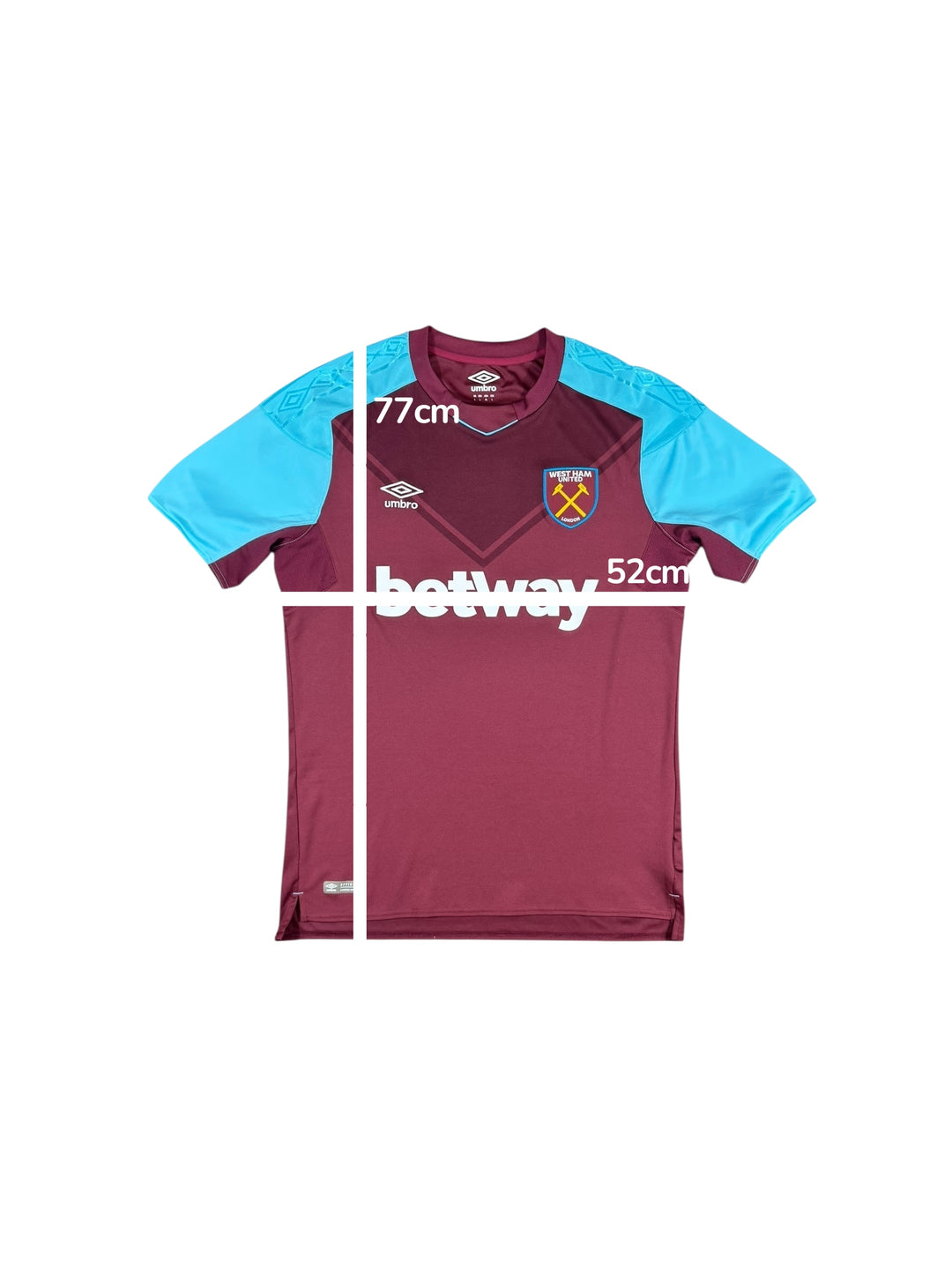 2017-18 West Ham Umbro Home Shirt - 9/10 - (L)