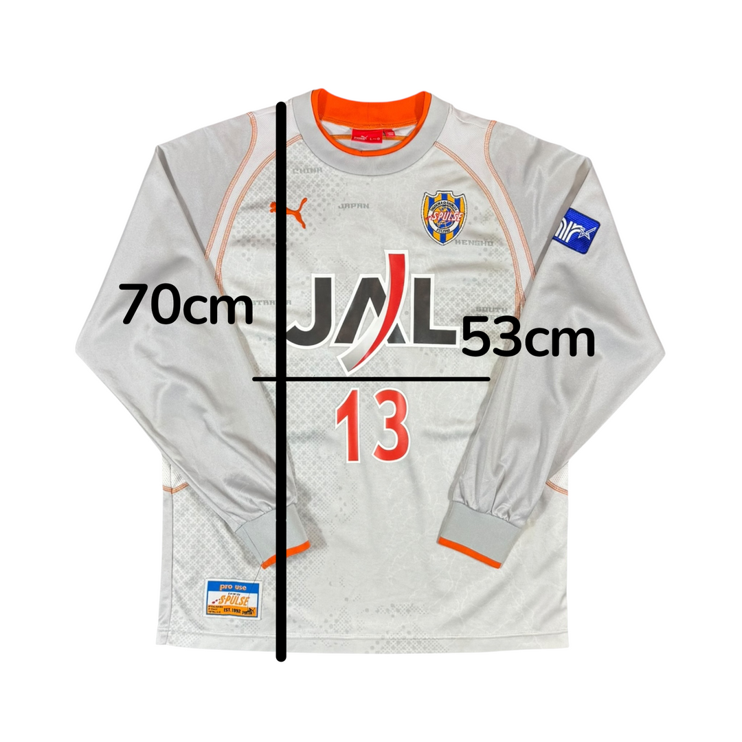 2005-06 Shimizu S-Pulse Puma Away L/S Shirt #13 - 8/10 - (L)