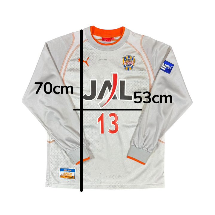 2005-06 Shimizu S-Pulse Puma Away L/S Shirt #13 - 8/10 - (L)