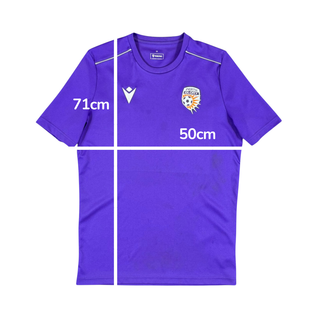 Perth Glory Macron Training Shirt - 9/10 - (M)