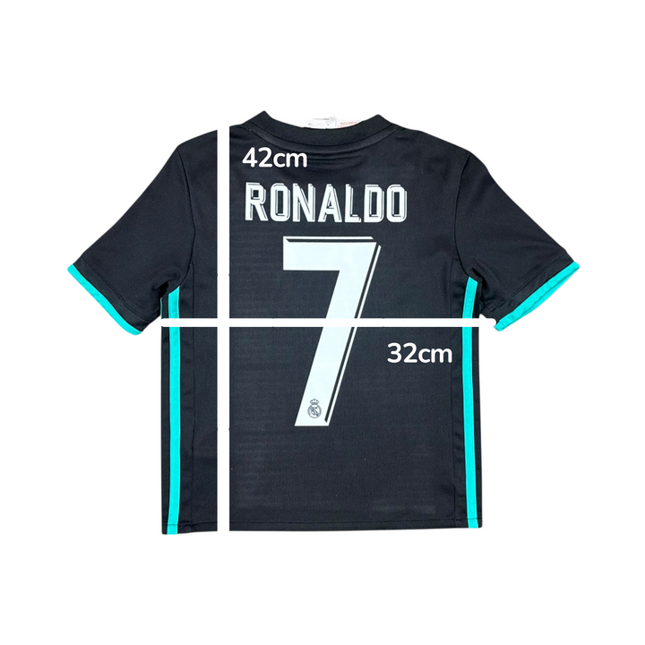 2017-18 Real Madrid Adidas Away Shirt #7 RONALDO - 10/10 - (5-6 Years)