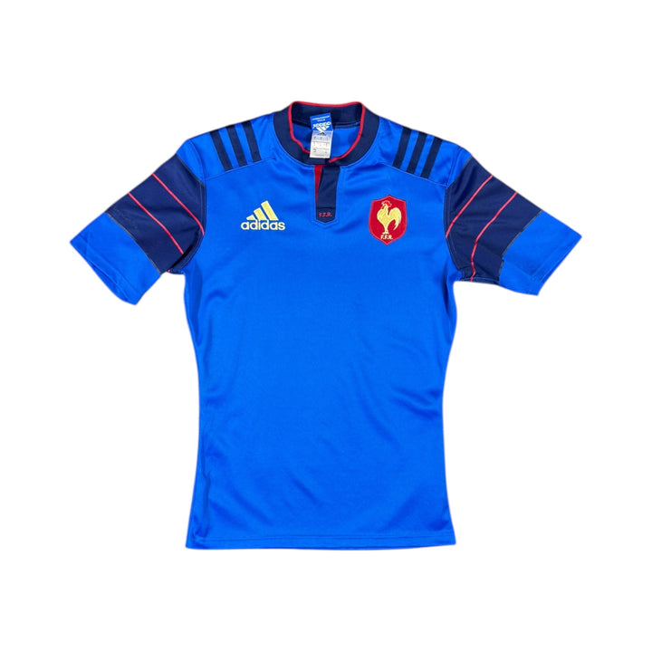 2015-16 France Adidas Home Rugby Shirt - 8/10 - (S)