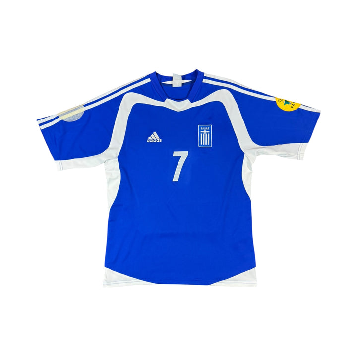 2004-06 Greece Adidas Home Shirt Zagorakis #7 - 7/10 - (M)
