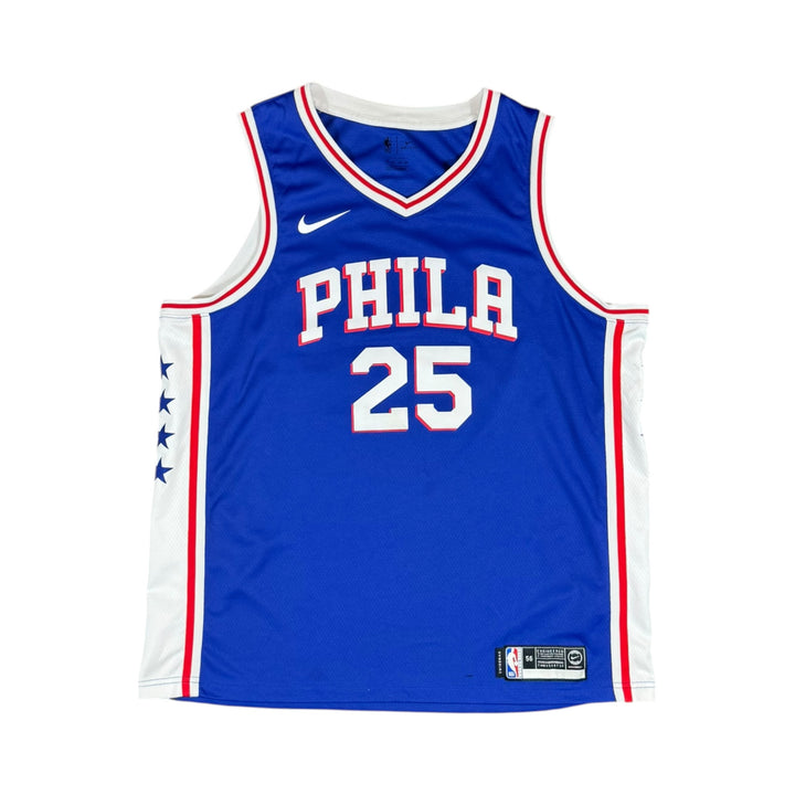 2020 76ers Nike Home Basketball Jersey #25 SIMMONS - 8/10 - (2XL)
