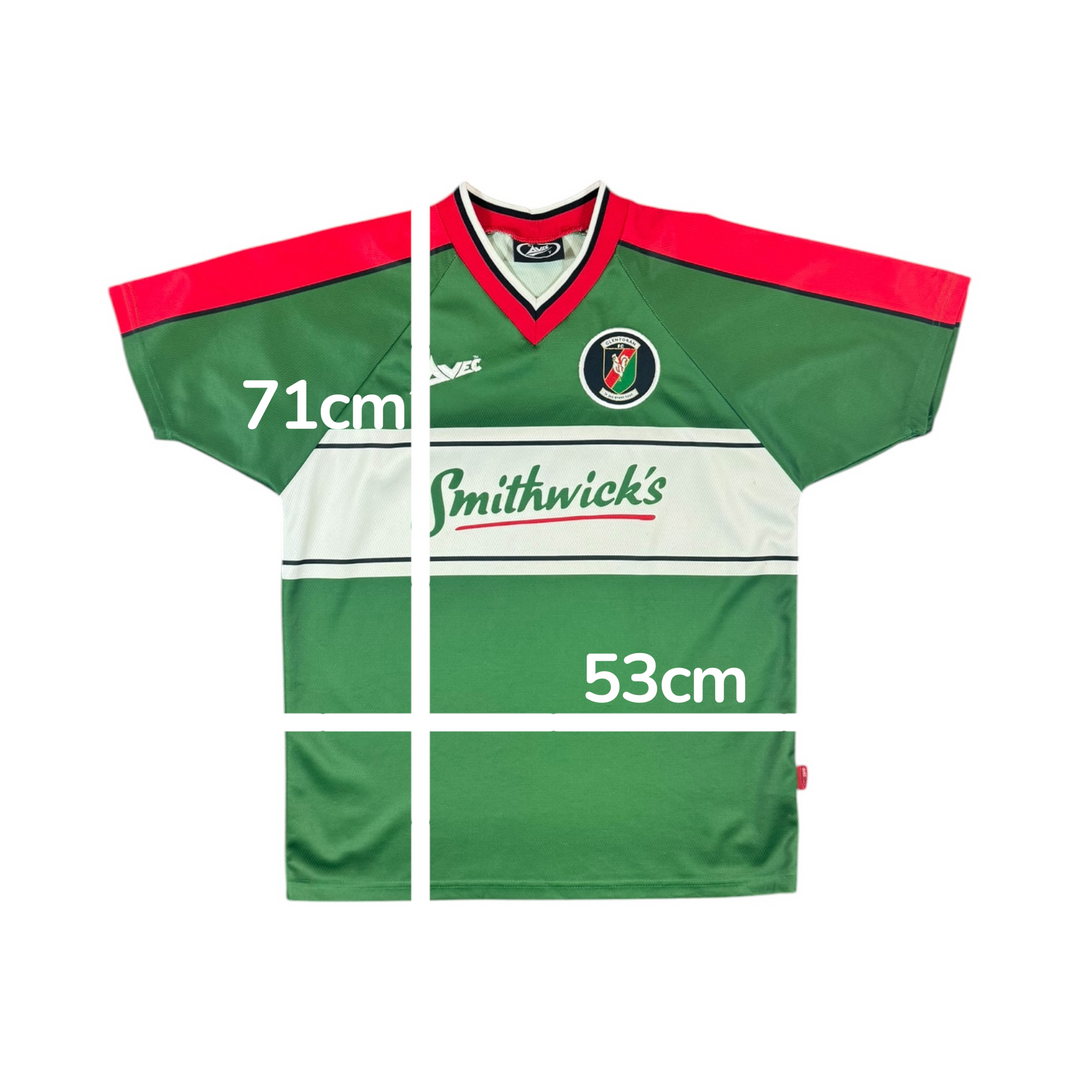 2000-01 Glentoran Home Shirt - 9/10 - (M)
