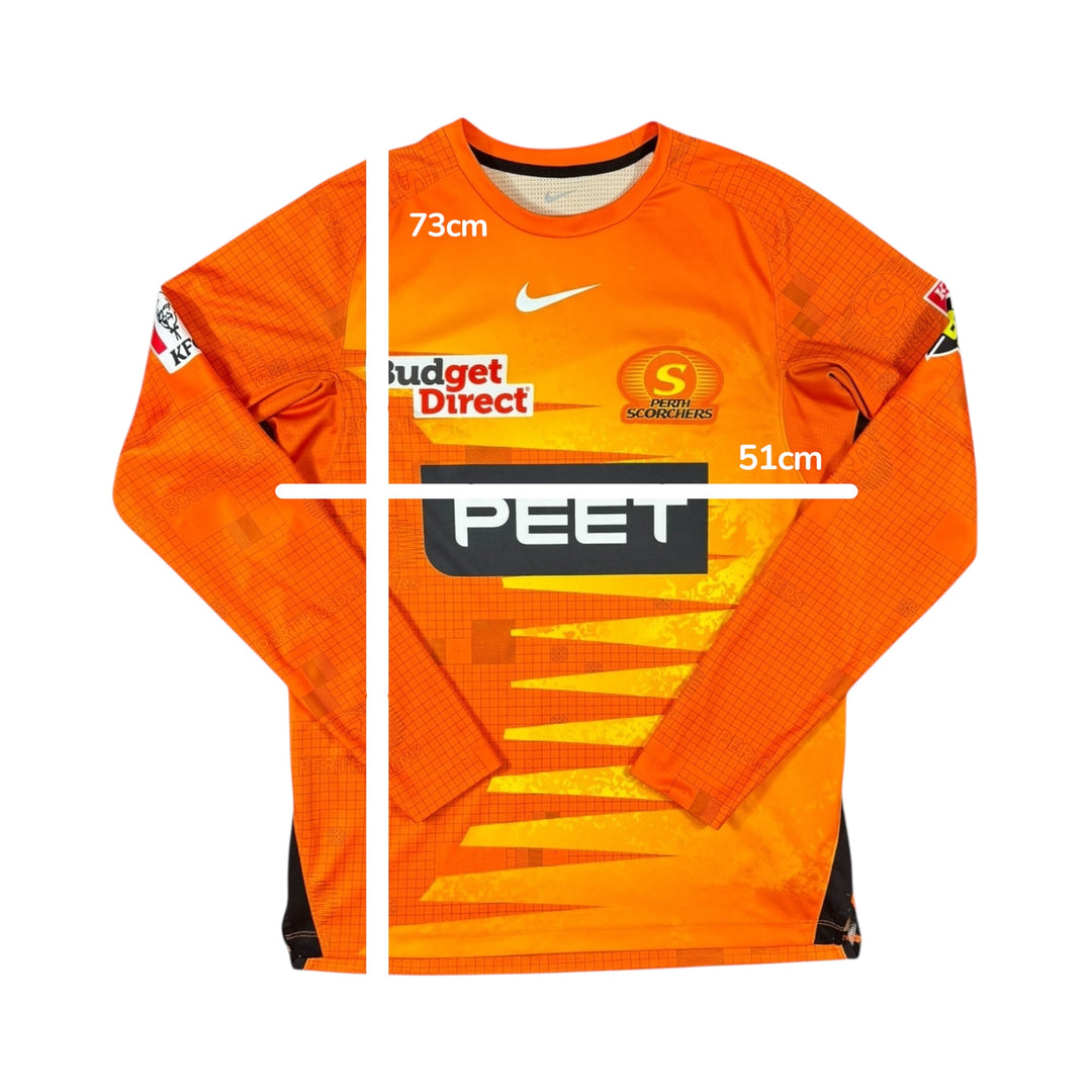Perth Scorchers Nike Player Issue Home Shirt Long sleeve - 10/10 - (M)