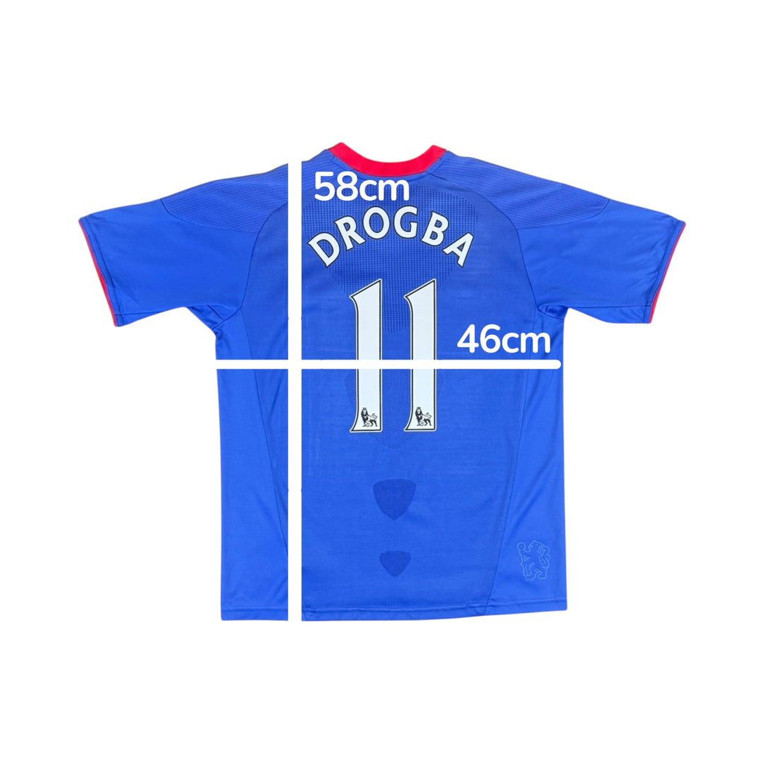 2010-11 Chelsea Adidas Home Shirt #11 DROGBA - 10/10 - (13-14 Years)