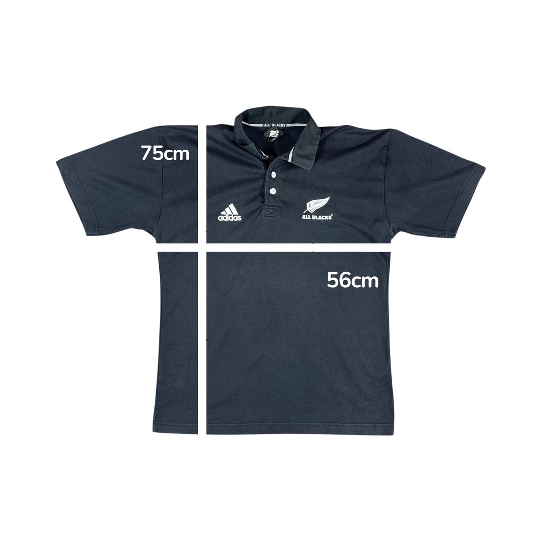 2002 New Zealand Adidas All Blacks Home Rugby Shirt - 9/10 - (L)
