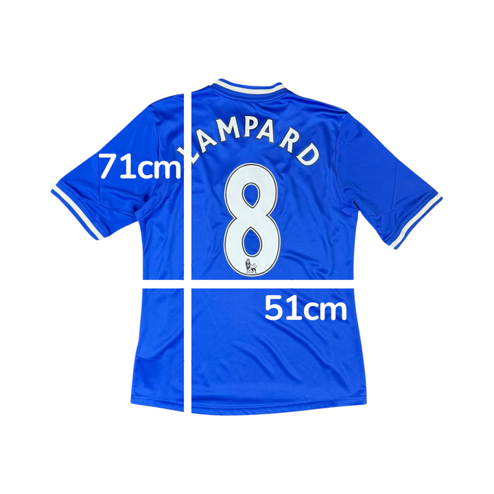 2013-14 Chelsea Adidas Home Shirt LAMPARD #8 - 9/10 - (M)