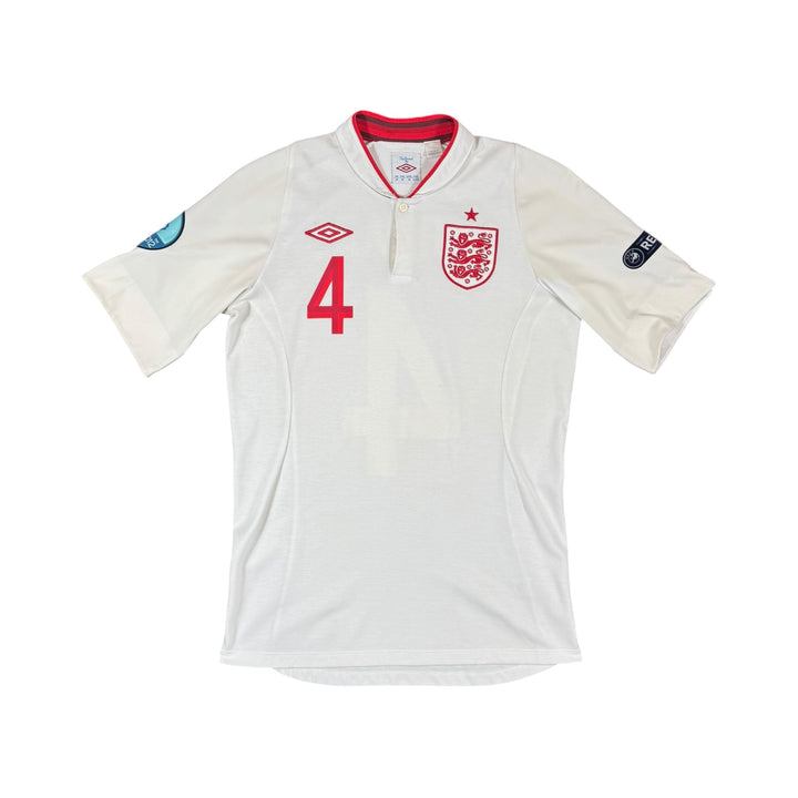 2012-13 England Umbro Home Shirt GERRARD #4 - 9/10 - (S)