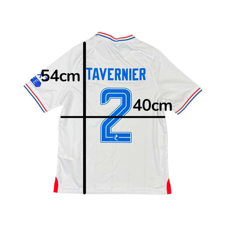 2023-24 Rangers Away Shirt TAVERNIER #2 - 10/10 - (11-12 Years)