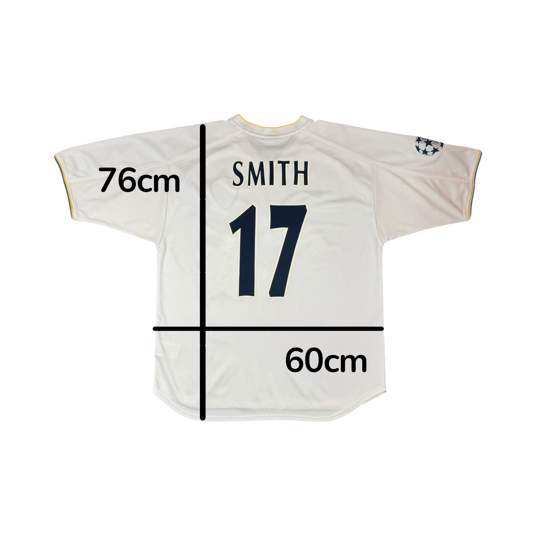 2000-02 Leeds United Home Shirt SMITH #17 - 8/10 - (L)