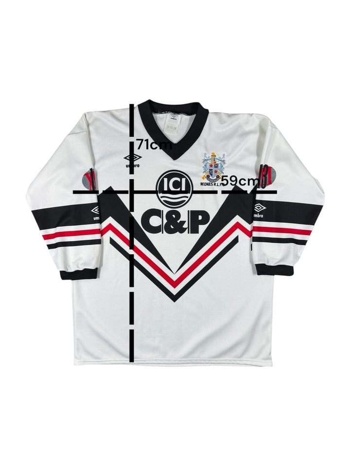 1992 Widnes Umbro Rugby Home 1/3 Sleeve Shirt - 9/10 - (L)