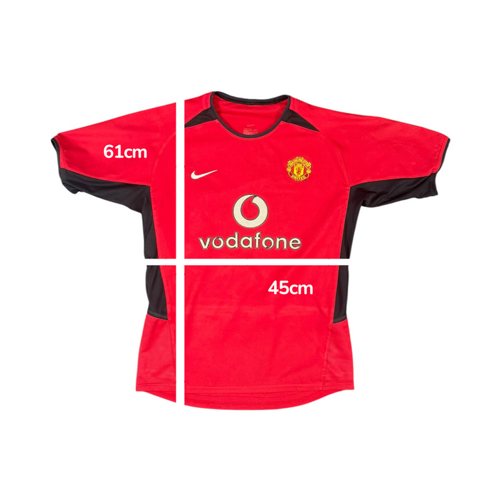 2002-04 Manchester United Home Shirt - 7/10 - (14-15 Years)