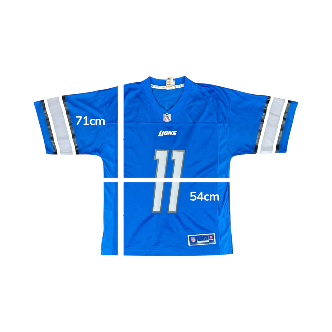 2017-2020 Detroit Lions NFL Home Jersey #11 JONES JR - 9/10 - (M)