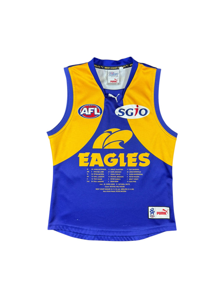 2012 West Coast Eagles Puma 1992 20th Anniversary Premiership Jersey - 7/10 - (M)