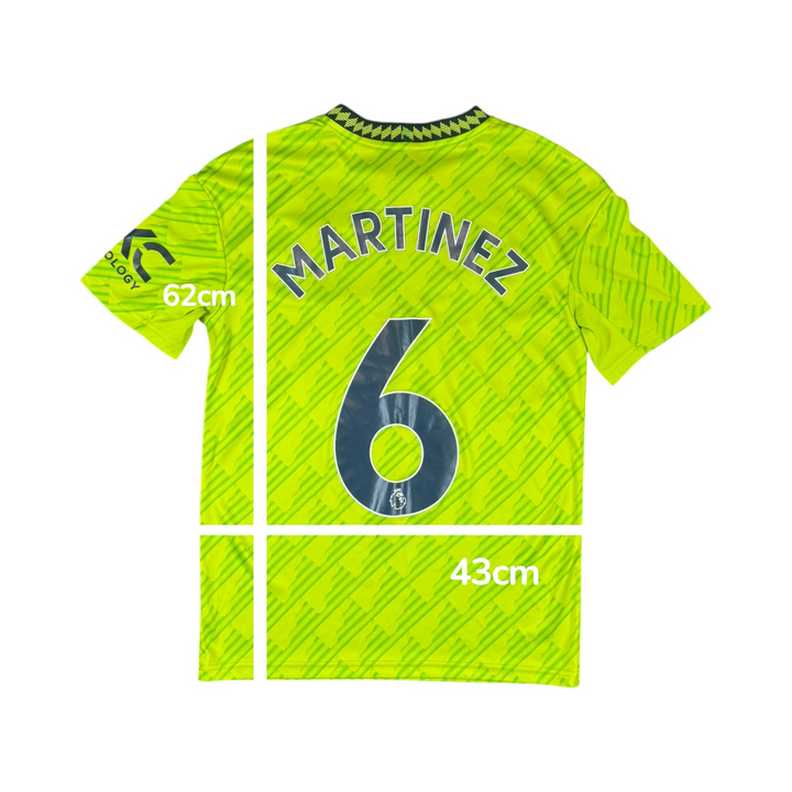 2022-23 Manchester United Third Shirt MARTINEZ #6 - 8/10 - (13-14 Years)