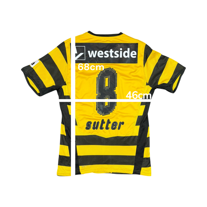 2009-10 Young Boys Puma Player Authentic Home Shirt #8 SUTTER - 8/10 - (L)