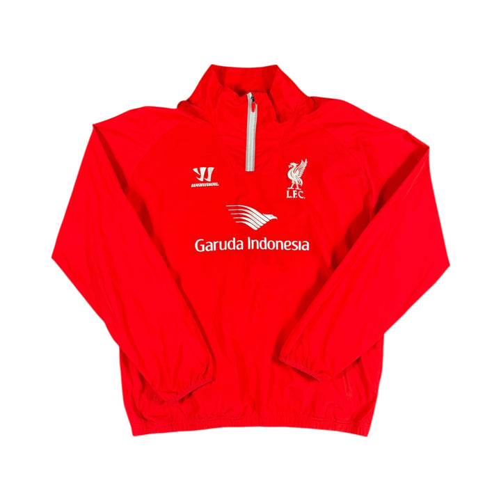 2014-15 Liverpool Warrior 1/4 Zip Windbreaker Jacket - 8/10 - (L)