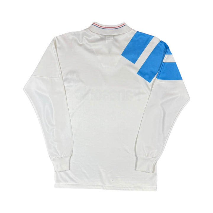 1991-92 Olympique Marseille L/S Home Shirt - 10/10 - (S)