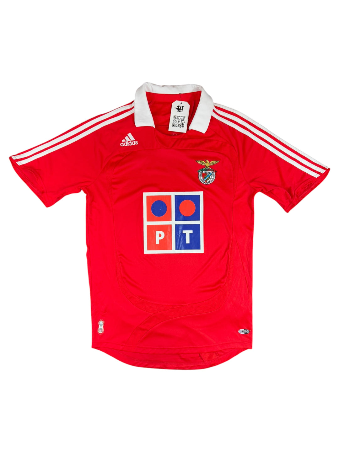 2007/08 Benfica Adidas Home Football Shirt - 7/10 - (M)