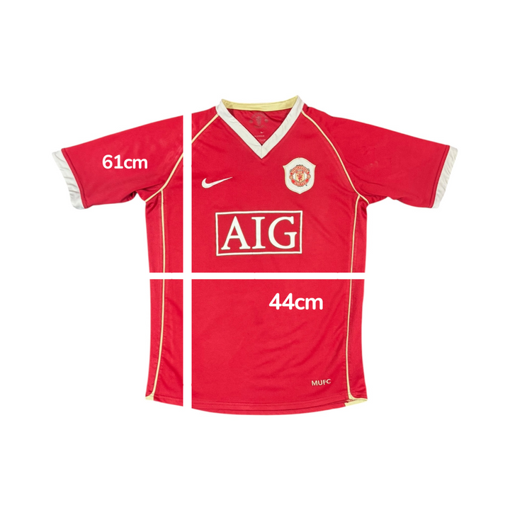2006-07 Manchester United Home Shirt - 8/10 - (14-15 Years)