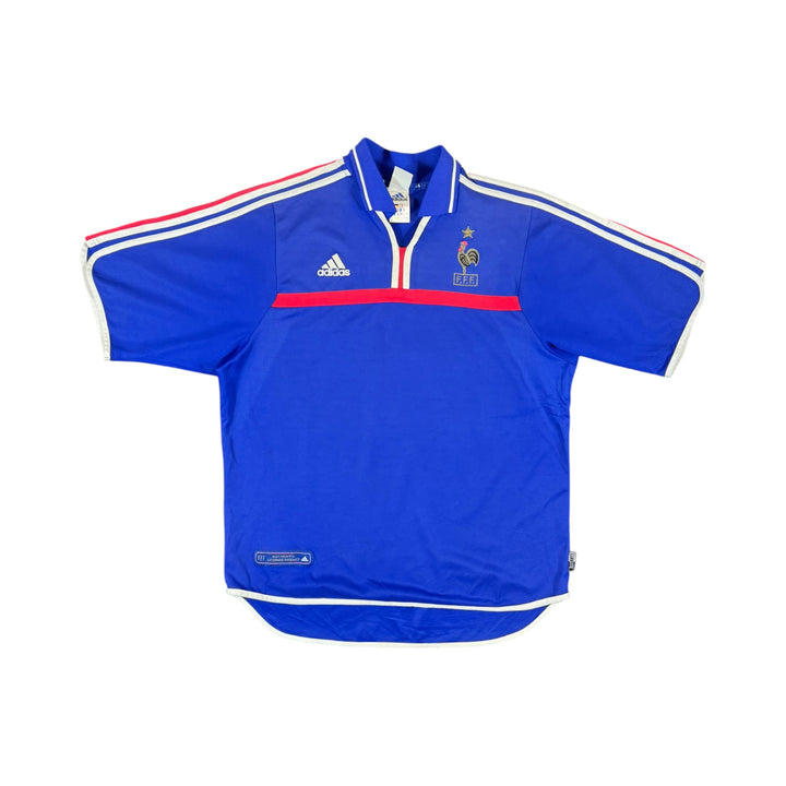 2000-02 France Adidas Home Shirt - 8/10 - (L)